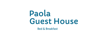 Logo Paola Guest House blu bianco